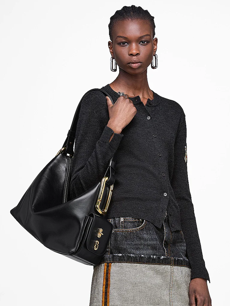 MARC JACOBS Bolso de piel - Hobo Bag SCENE Large negro